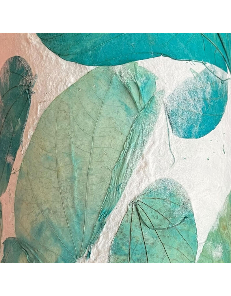 TH947 - Papier de mûrier avec des feuilles de chong co