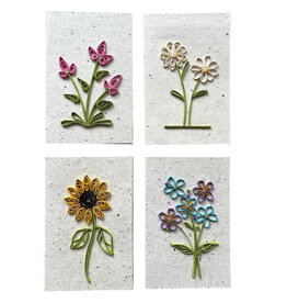 . PN308 Set 8 cards/envelopes with flowers