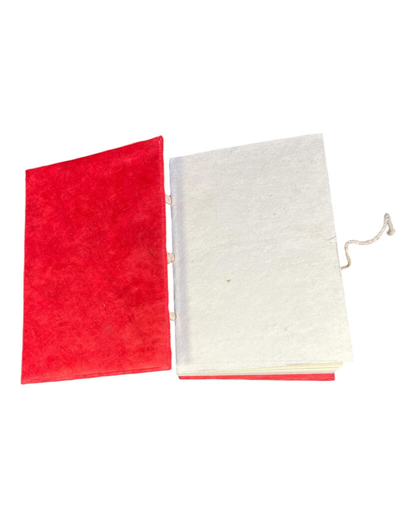 Cahier en papier crinkle-lokta avec reliure japonaise