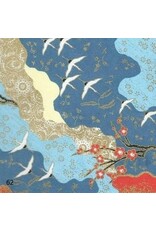 Papier japonais avec impression d'hirondelle