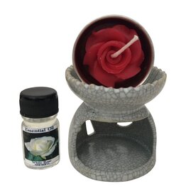 TH408 Brûleur en porcelaine avec huile aromatique 7 cm
