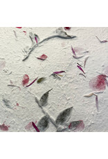 TH941 - Papier de mûrier avec mélange de fleurs