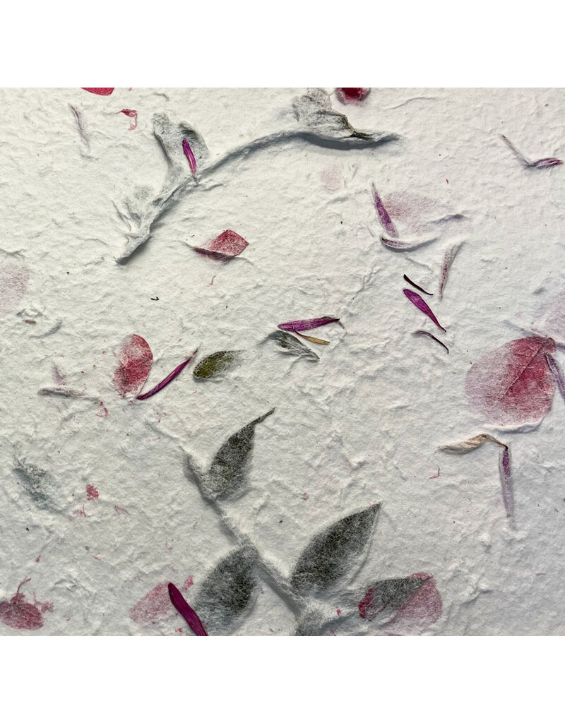 TH941 - Mulberry papier met bloemenmix