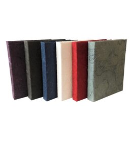 TH311 Kondolenzbuch Maulbeer Papier-Rindefasern - Copy