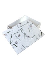 TH137 - Aufbewahrungsdose mit Blumen-/Blattmotiv