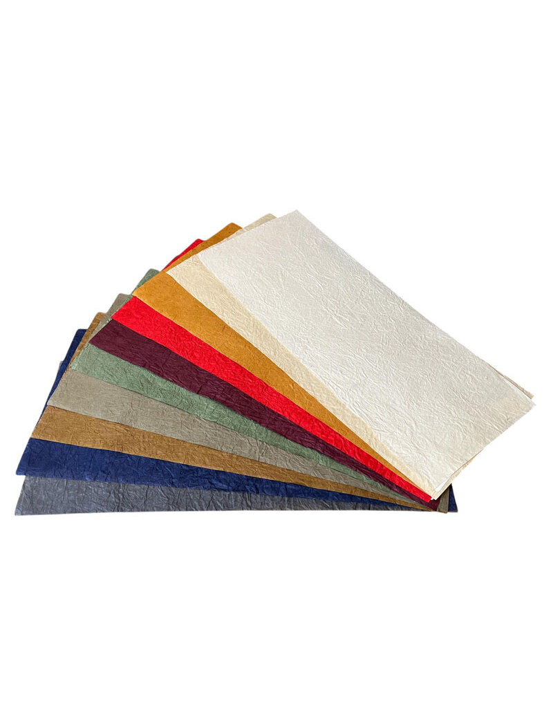 Abaca-Papier mit Lederstruktur