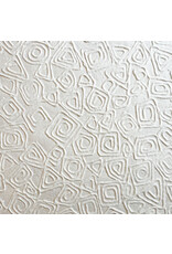 Mulberry paper with embossed graphic pattern