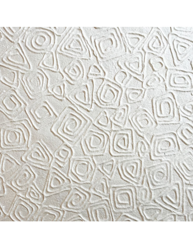 Maulbeerpapier mit geprägtem grafischem Muster