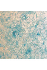 . Maulbeerpapier mit transparentem Blumenmuster