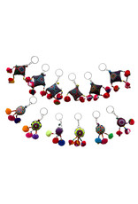 Set of 12 key rings handmade