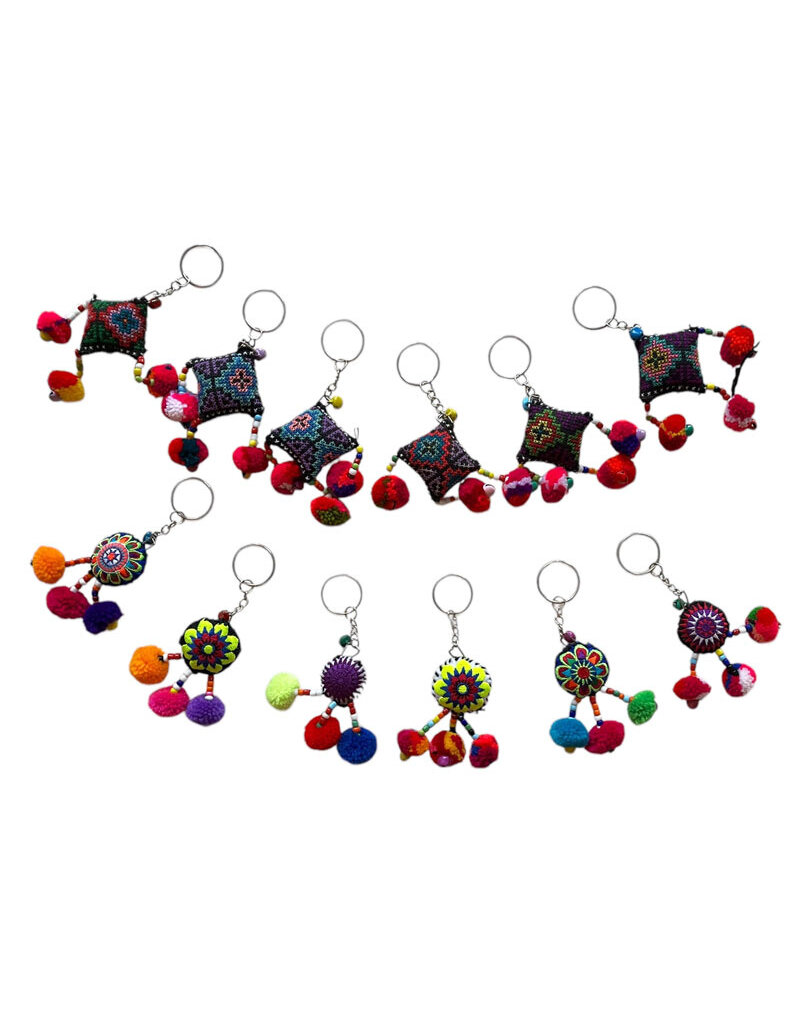 Set 12 sleutelhangers