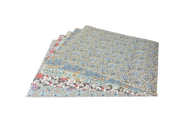 Baumwollpapier mit Aufdruck oder Bluetten
