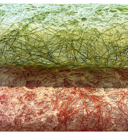 TH945 - Papier de mûrier avec fibres de pitaya colorées