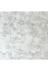 . Mulberry paper with a transparent floral pattern