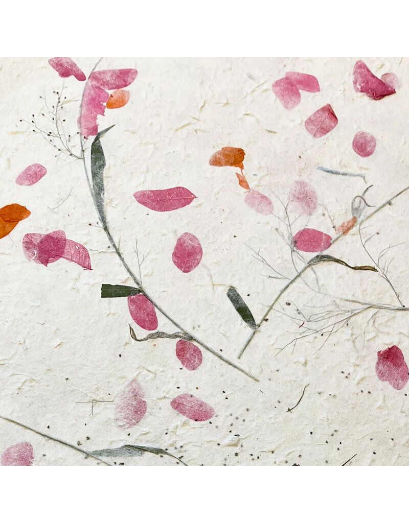 TH889 - Papier de mûrier avec mélange de fleurs