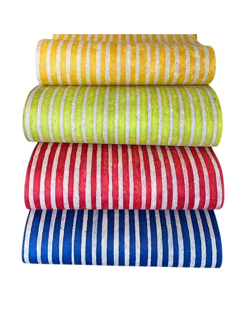 NE434 - Papier lokta avec batik