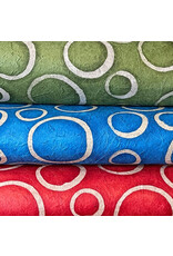Loktapapier mit Batik Kreisen