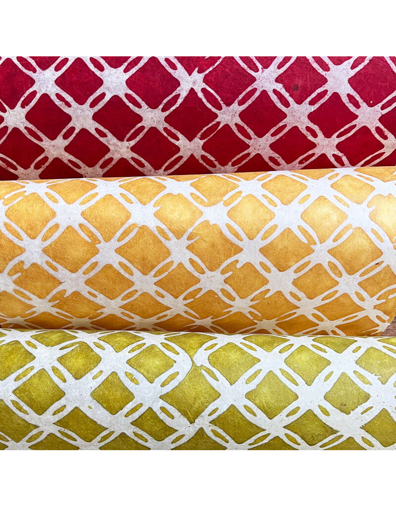 NE040 - Lokta papier met batik