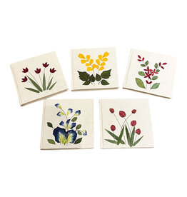 TH178 Notebook mulberry with flower decoration
