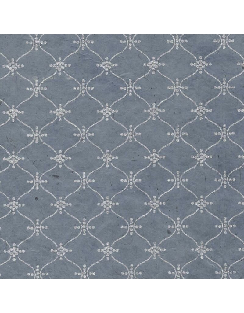 NE809 - Lokta papier met een slinger print