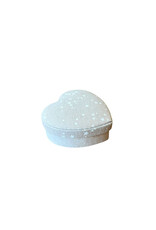petite boîte en forme de coeur impression petits etoiles