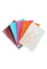 . Mulberry paper with a transparent floral pattern