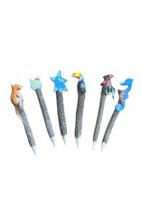 . Tamarind wood pencil with papier pulp creature