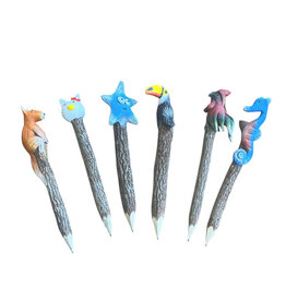 . TH216 Crayon avec bete, 6 pc