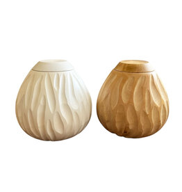 TD500 - Urne aus Mangoholz 20x20cm