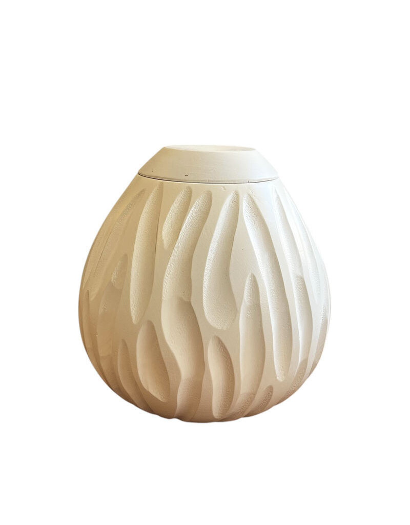 TD500 - Urne en bois de manguier 20x20cm