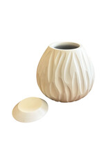 TD500 - Mango wood urn 20x20cm