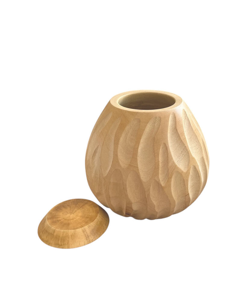 TD500 - Urne en bois de manguier 20x20