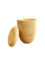 TD525 - Mango wood urn 27x20cm