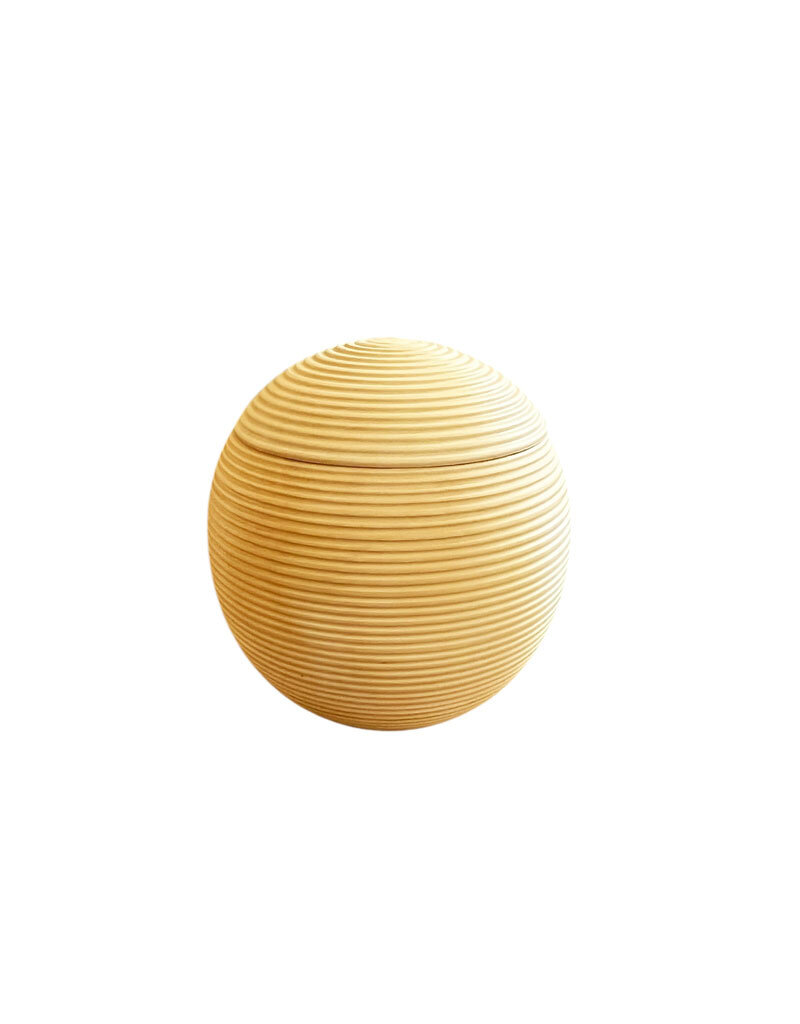TD505 - Mango wood urn 20x20