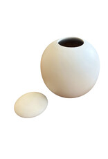 TD520 - Mango wood urn 23x23cm