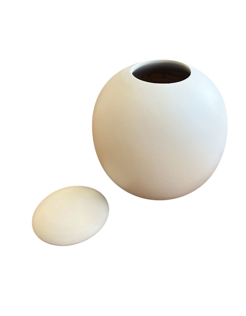 TD520 - Mango wood urn 23x23