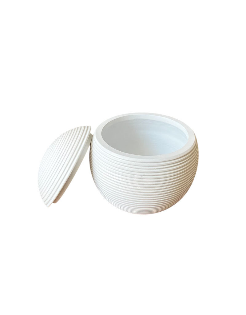 TD505 - Urne en bois de manguier 20x20cm