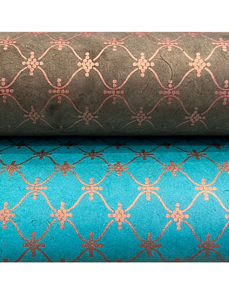 NE809 - Lokta paper with a pendulum print