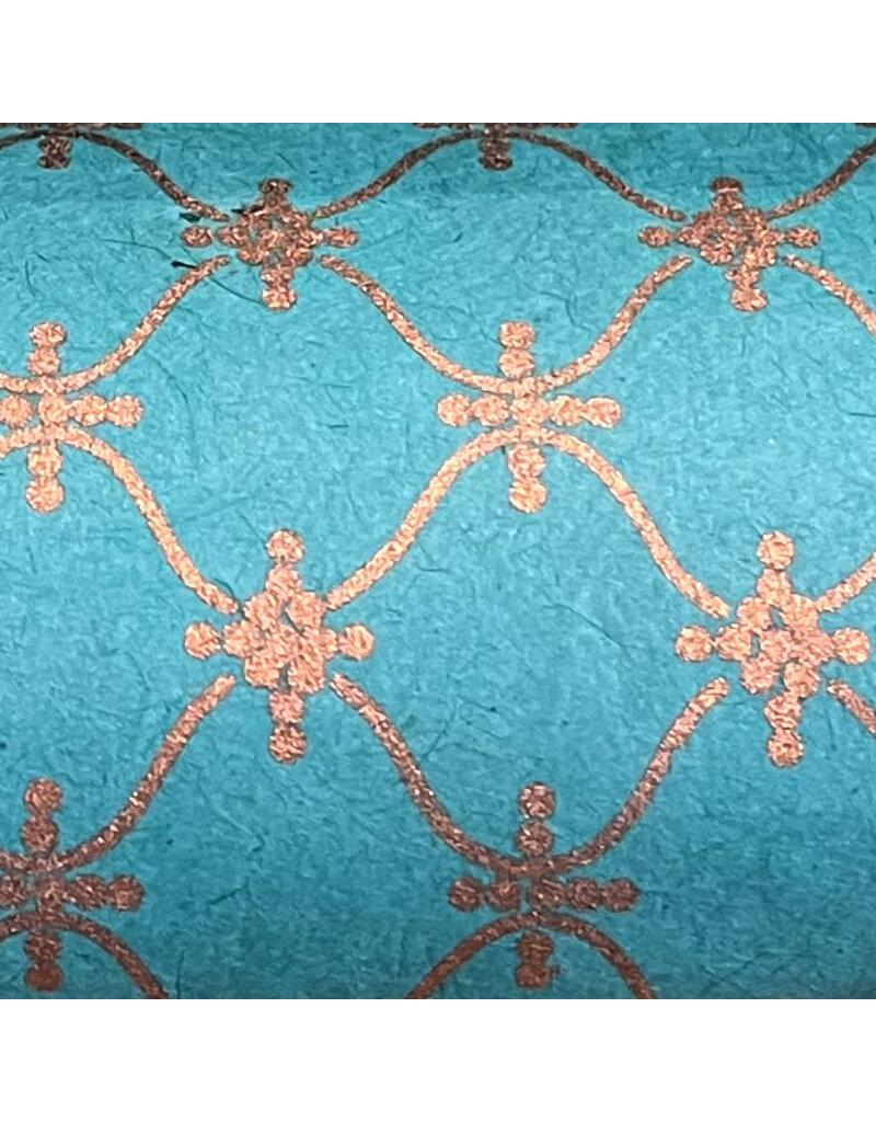 NE809 - Papier lokta avec une impression pendulaire