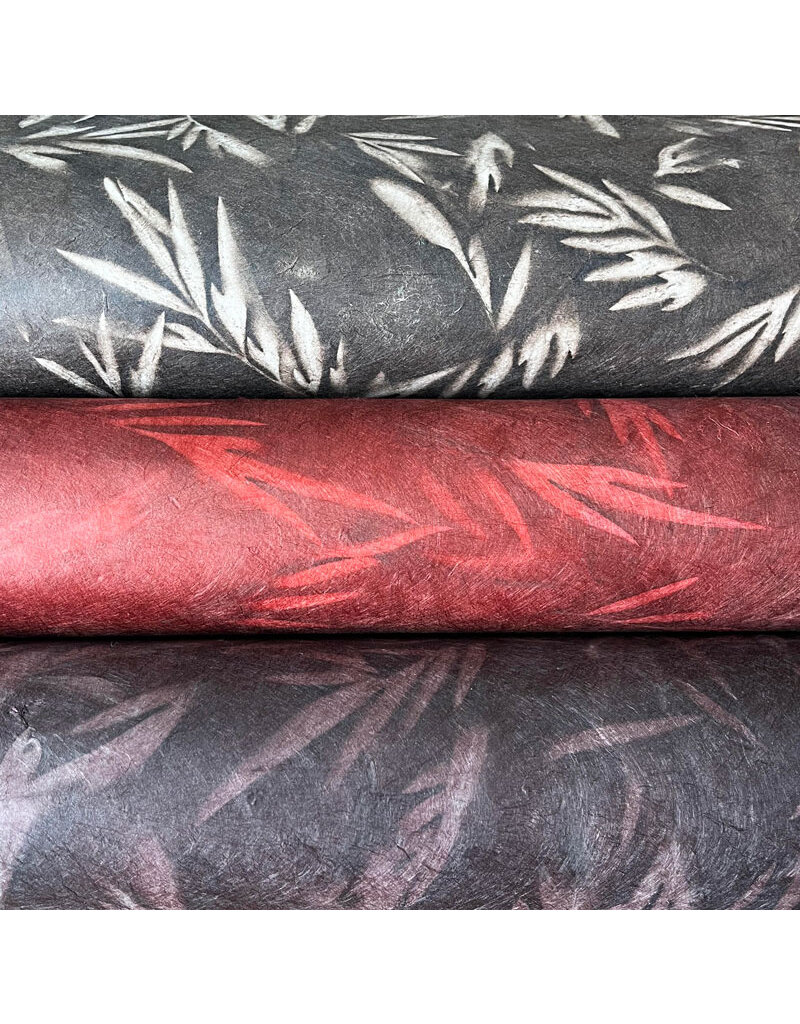 NE850 - Lokta papier met blad print