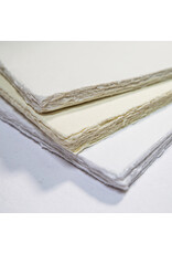 Set 25 sheets of cotton paper with deckled edge, 300 gsm