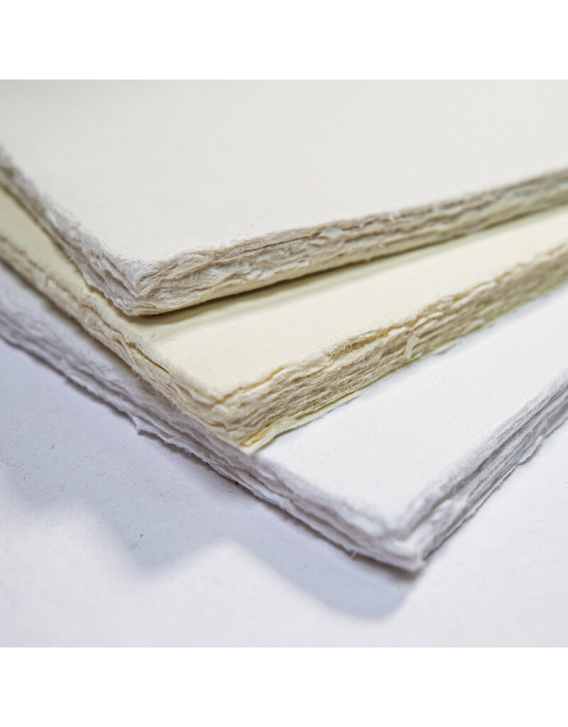 Set 25 vel katoenpapier met scheprand, 300 grams