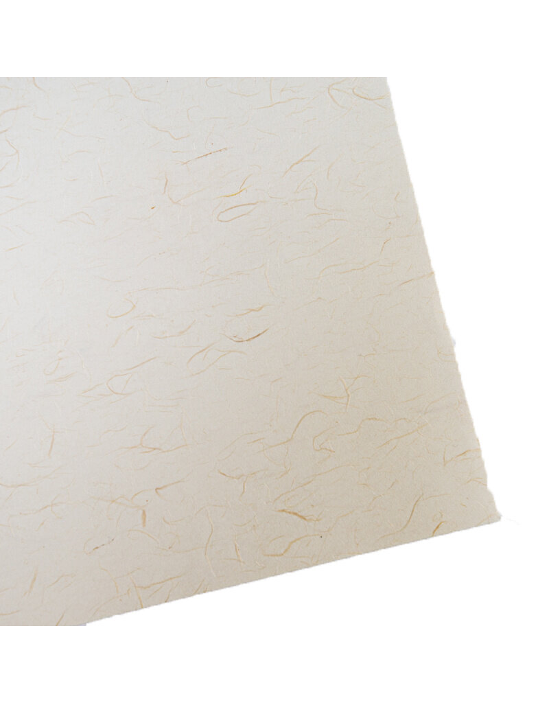 . Papier de mûrier avec fibres apparentes, surface lisse