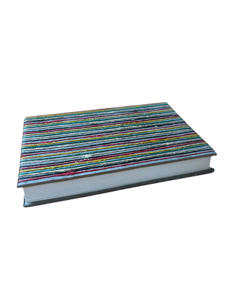 Carnet de notes en papier lokta décoré de fils de jute