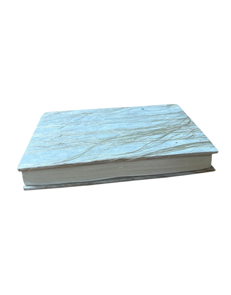 Carnet de notes en papier lokta décoré de fils de jute