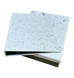 TH197 - Set of box and register, grass fibers