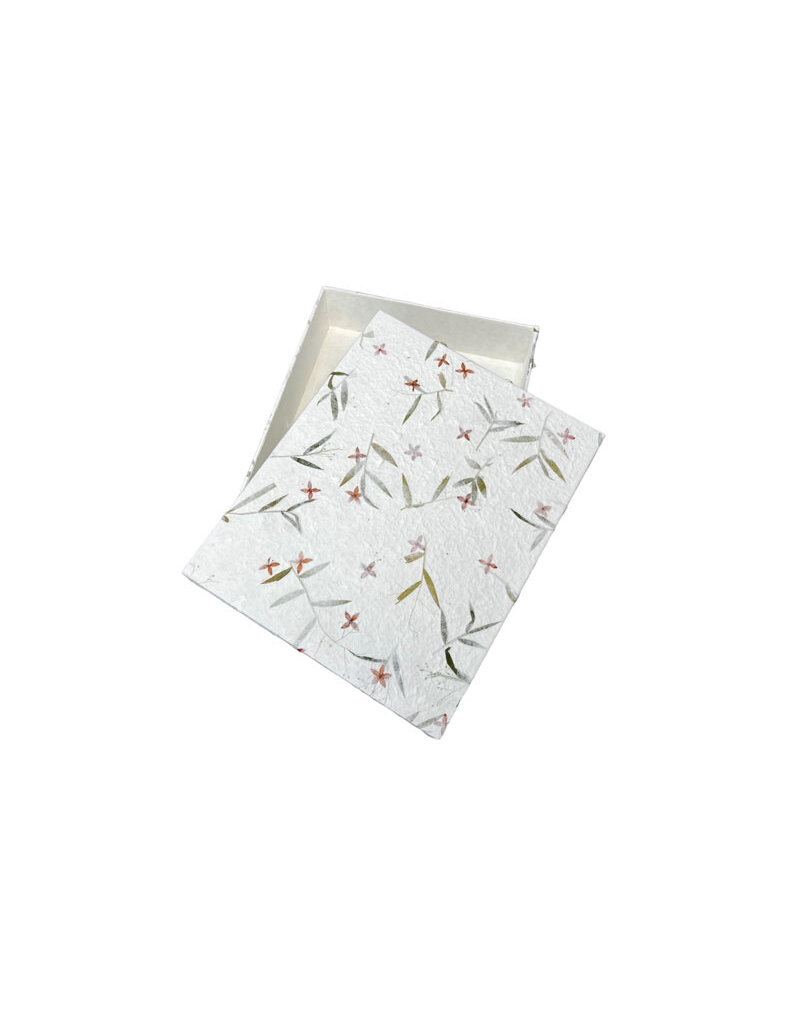 TH285 - Aufbewahrungsdose mit Blumen-/Blattmotiv