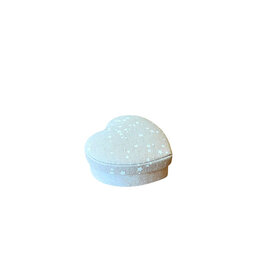 TH294 petite boîte en forme de coeur impression petits etoiles