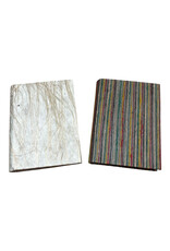 Carnet de notes en papier lokta décoré de fils de jute
