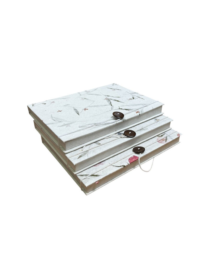Aufbewahrungsbox mit Schnur und Knopf